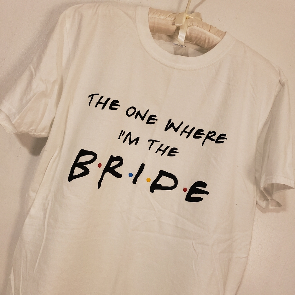 "The One Where I'm the Bride" FRIENDS White Bridal T-shirt